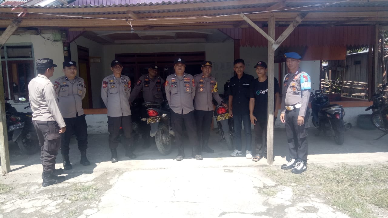 Jaga Kamtibmas Tetap Kondusif, Subsatgas Polsek Bunobogu Sambangi Panwascam