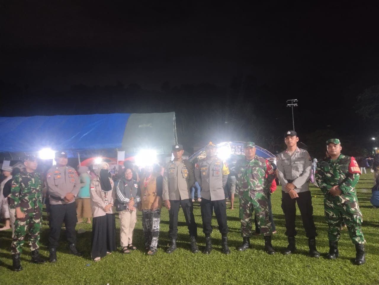 Polsek Paleleh Amankan Kampanye Paslon Urut 5 di Dua Titik