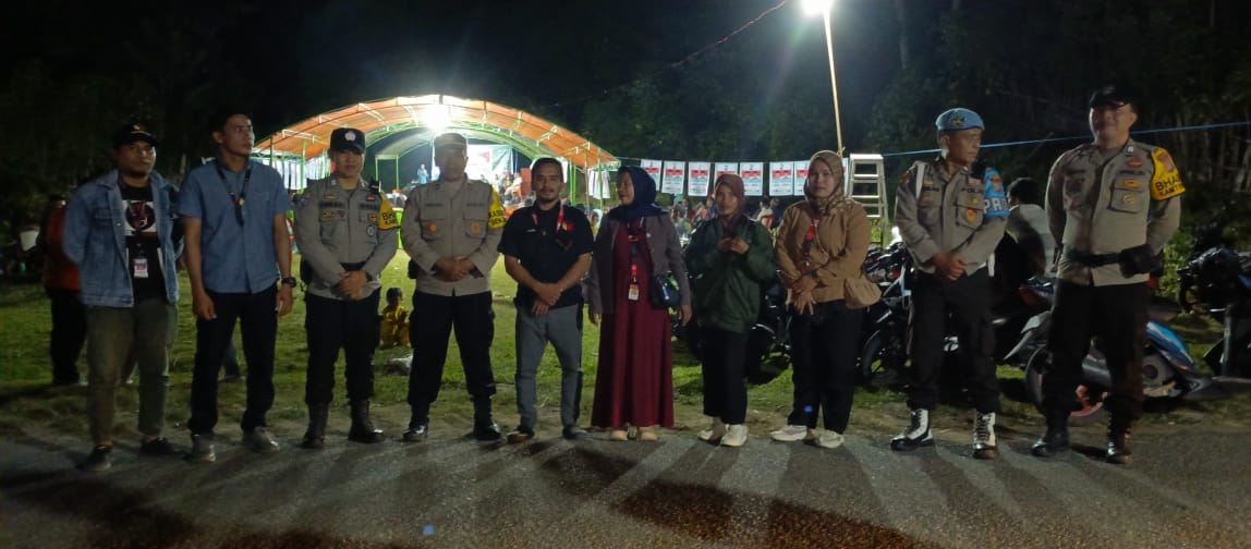 Kampanye Terbuka Paslon Nagabonar di Lamadong 2, Kasubsatgas Polsek Momunu Pimpin Pengamanan
