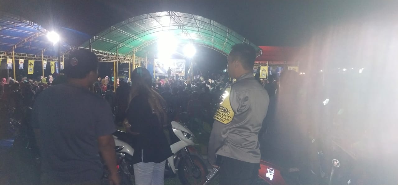 Polsek Biau Polres Buol Pengamanan Kampanye Tiga Paslon Bupati Di Dua Kecamatan