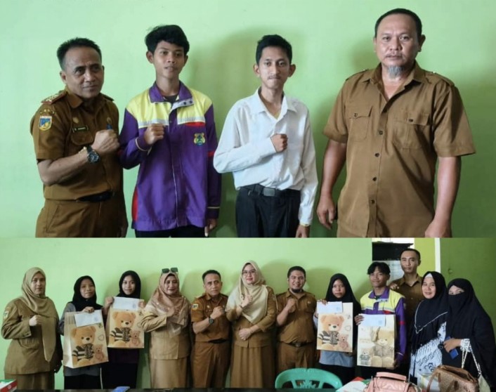 Diskominfo Buol Apresiasi dan Berikan Cendra Mata Untuk Siswa-siswi Prakerin