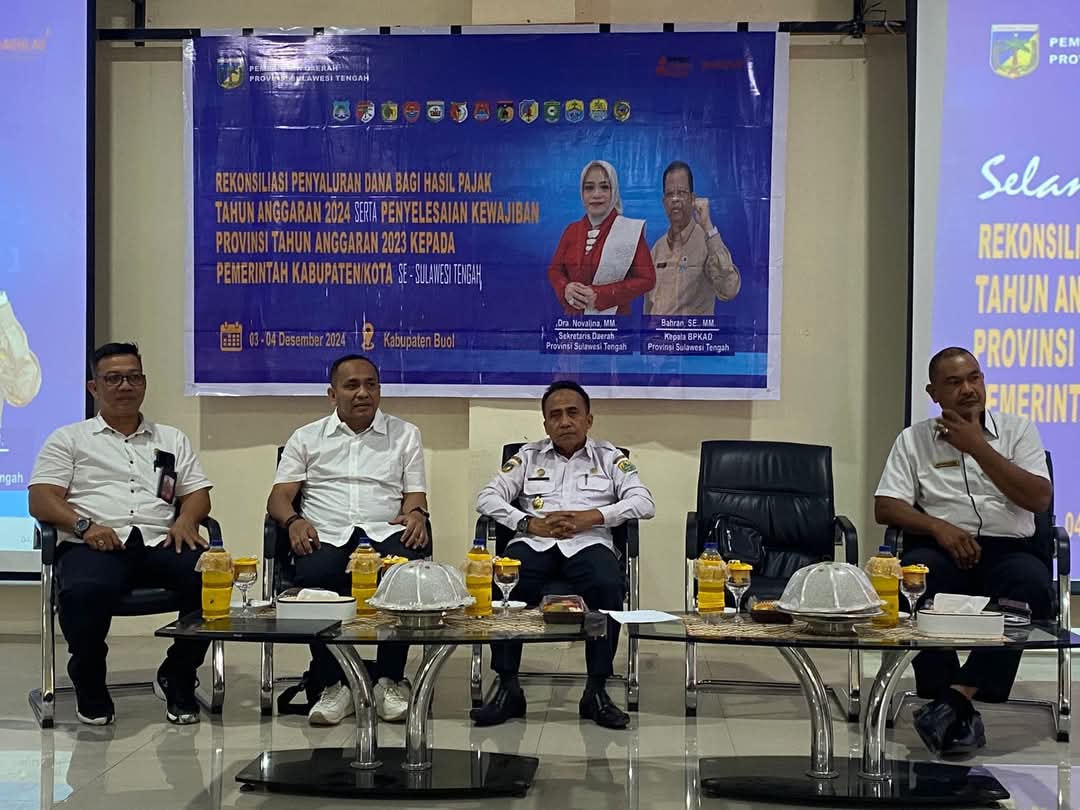 Pemda Buol Gelar Rapat Rekonsiliasi Penyaluran Dana Bagi Hasil Pajak Tahun Anggaran 2024