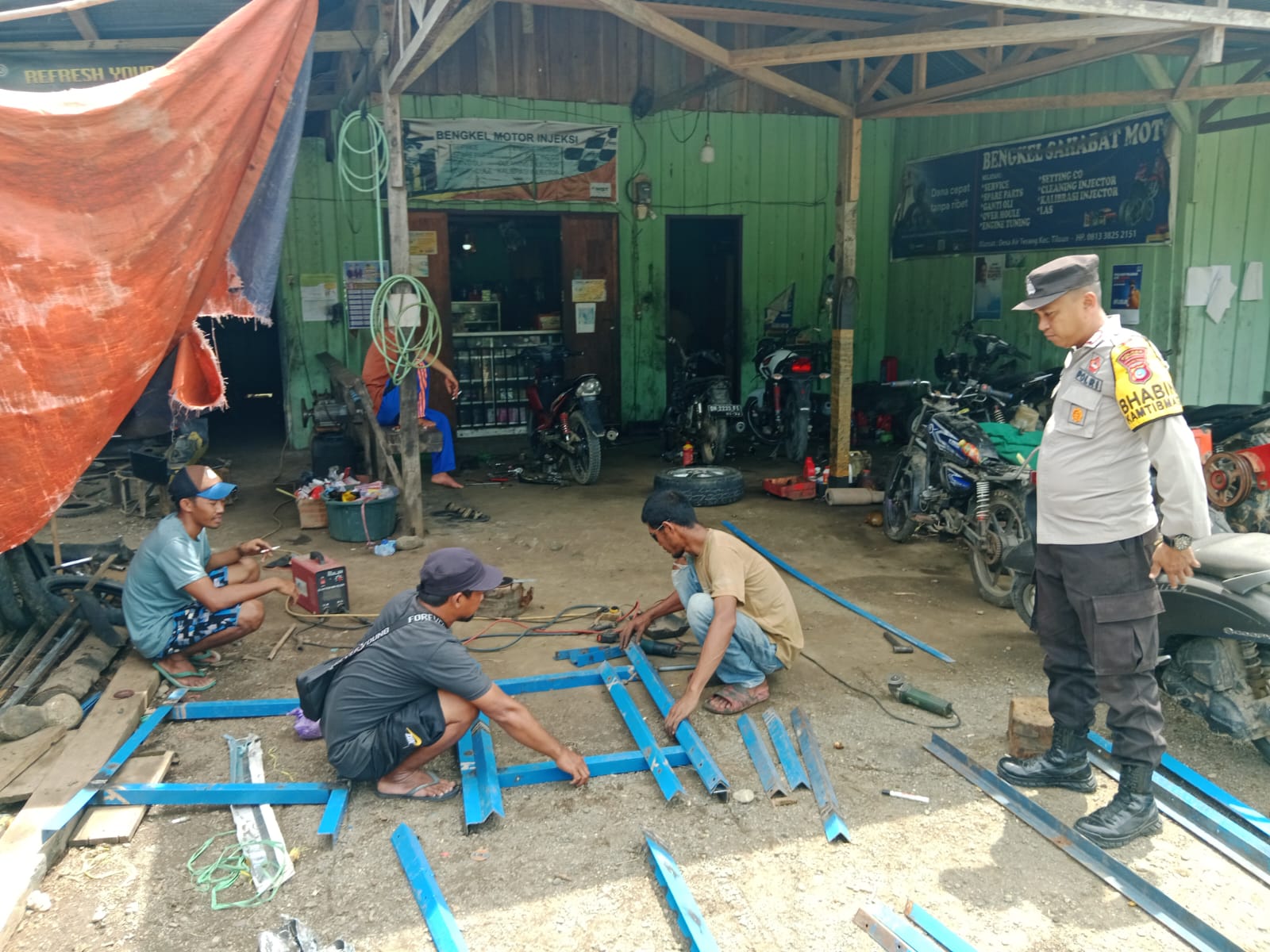 Ini Himbauan Subsatgas Polsek Momunu Saat Kunjungi Warga Lamadong 1