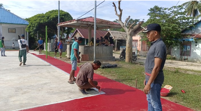 Jufri Labha Mulai Benahi Fasilitas Jelang Turnamen Kades Potugu Cup