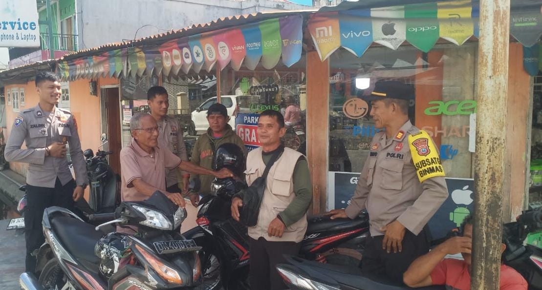 Jaga Situasi Kamtibmas Tetap Kondusif, Subsatgas Binmas Beri Himbauan Warga