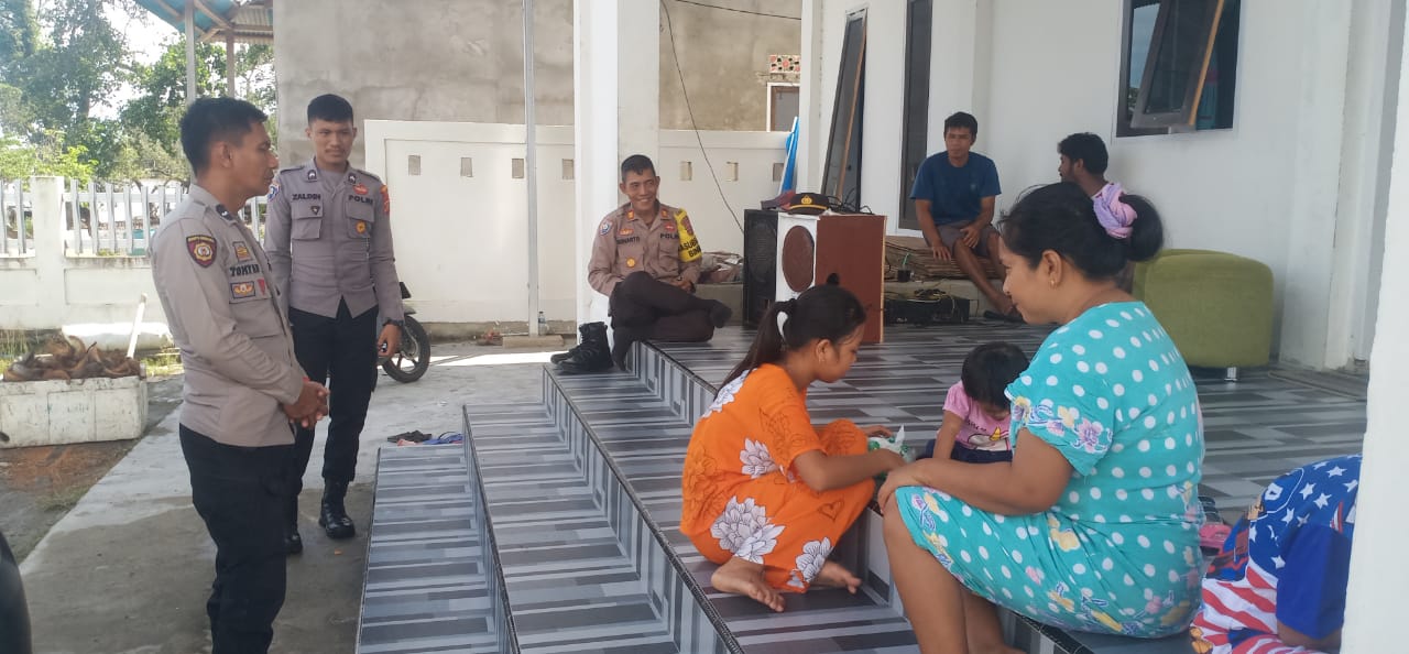 Kunjungi Warga Kelurahan Bugis, Subsatgas Binmas Beri Himbauan Kamtibmas