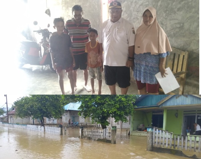 Tinjau langsung Banjir di Pinamula, Kalak BPBD Buol: Ikuti Himbauan Pemerintah dan BMKG