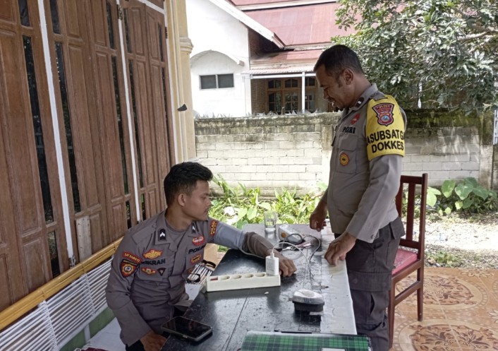 Subsatgas Dokes OMP Tinombala Kembali Cek Kesehatan Personel