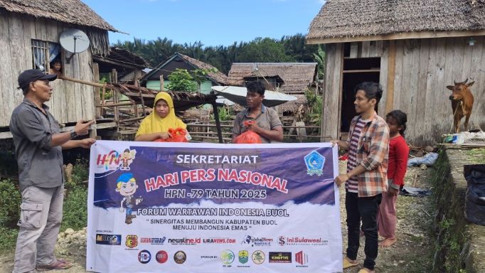 Wujud Kepedulian Insan Pers Buol Dalam Momen HPN 2025