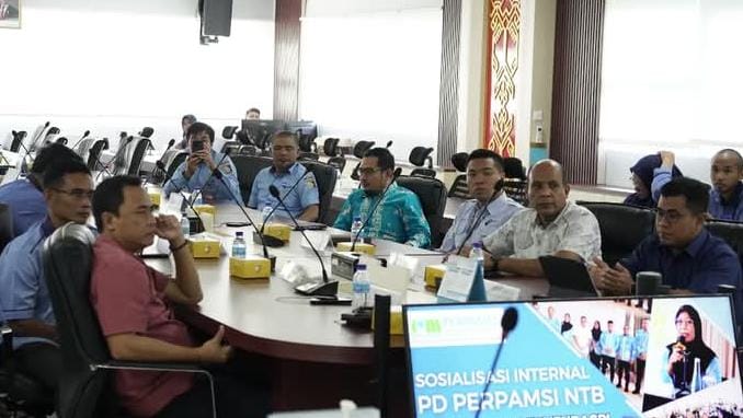 Sosialisasi Internal PD Perpamsi NTB Bahas Permendagri Nomor 23 Tahun 2024 tentang Pengawasan BUMD Air Minum