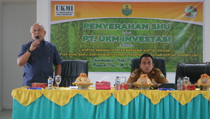 Asisten II Setdakab Buol Hadiri Penyerahan Realisasi Pembayaran SHU PT UMKI Ke 7 Koptap