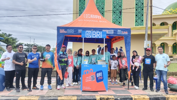 Layanan Perbankan BRI Cabang Pogogul Buol di Car Free Day, Ada Souvenir Menarik!