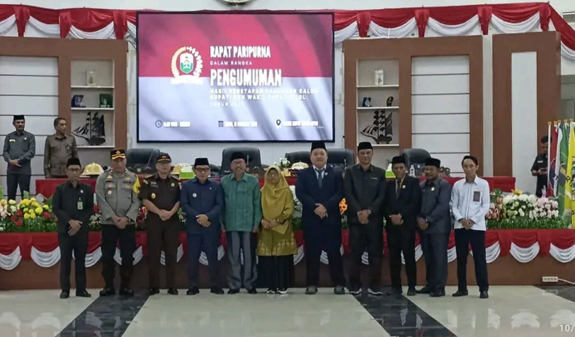 Wakapolres Buol Hadiri Paripurna Pengumuman dan Penetapan Hasil Pilkada Buol