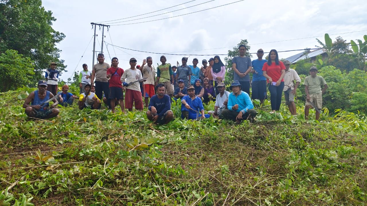 Dukung Ketahanan Pangan, Pemdes Pionoto Gelar Kerja Bakti Pembukaan Lahan P2L
