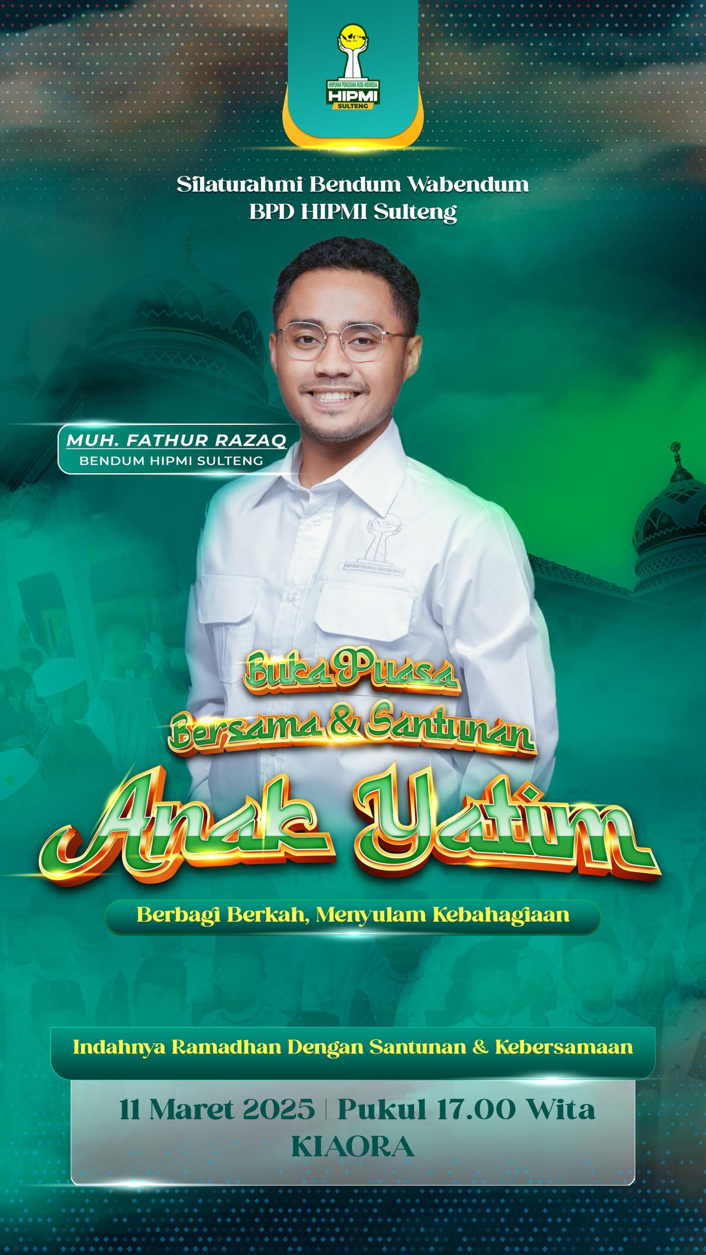 HIPMI Sulteng Berbagi Berkah Ramadan: Santunan Anak Yatim & Buka Puasa Bersama