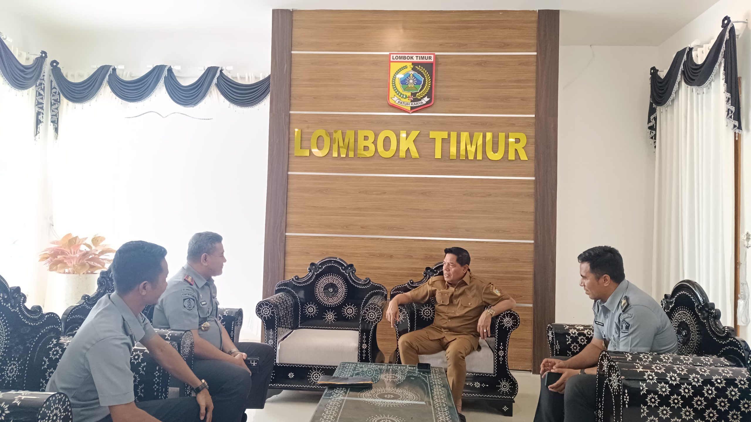Silaturrahmi Kalapas Klas llB Selong Dengan Bupati Lotim, Untuk Memperkuat Koordinasi