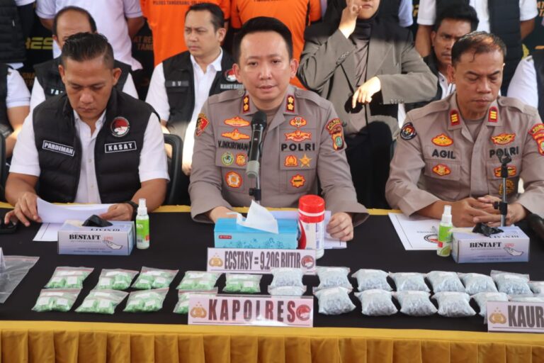 Polres Tangsel Ungkap Peredaran Ribuan Butir Ekstasi Jelang Ramadan