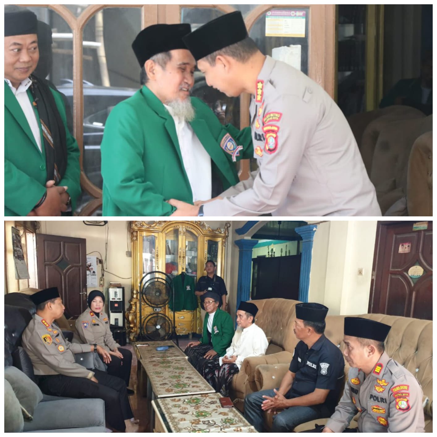Sambang Ponpes Daarul Anshor di Pakuhaji, Kapolres Metro Tangerang Kota Minta Doa dan Dukungan Polri Untuk Masyarakat