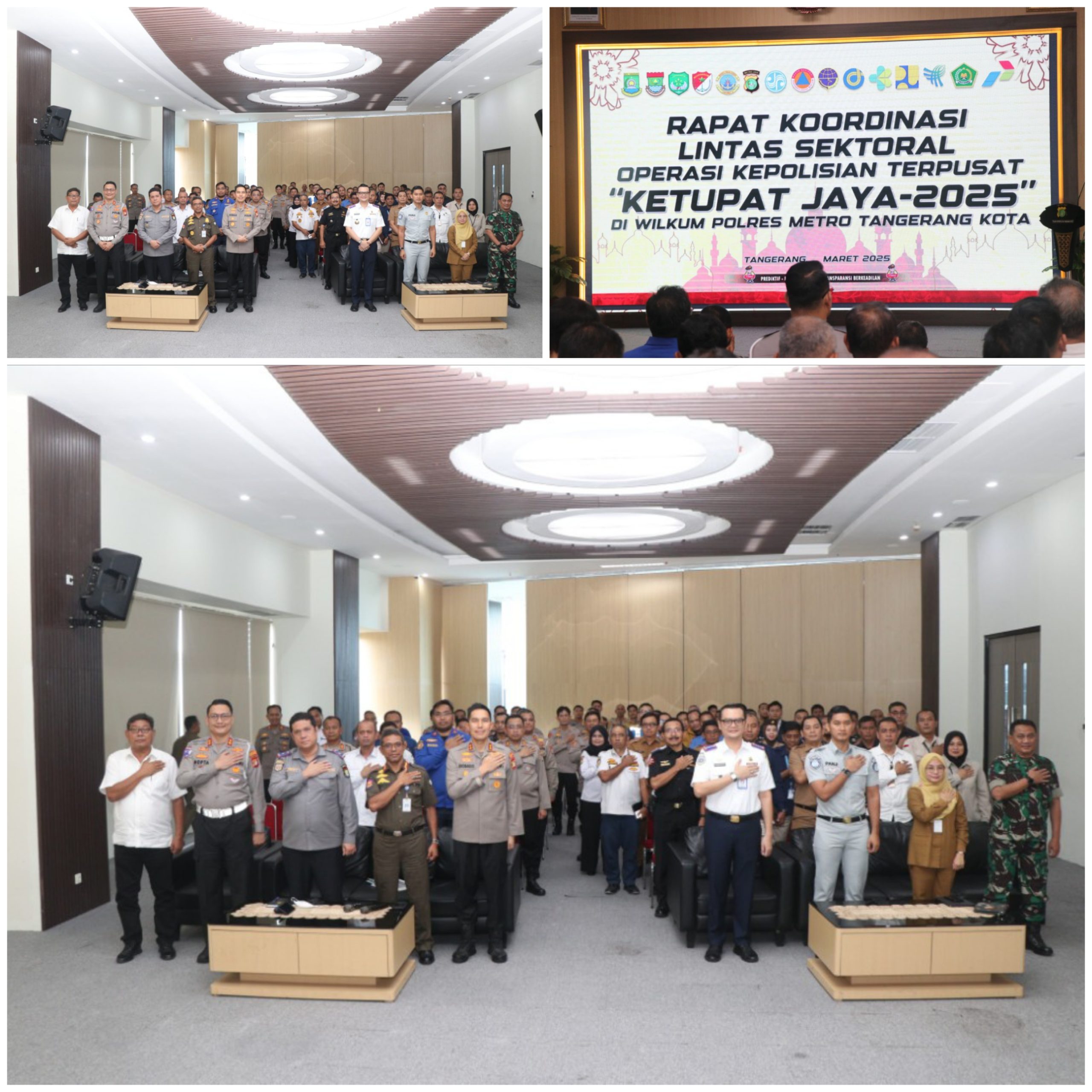 Koordinasi Persiapan Pengamanan Hari Raya Idul Fitri 2025, Kapolres Pimpin Rakor Lintas Sektoral