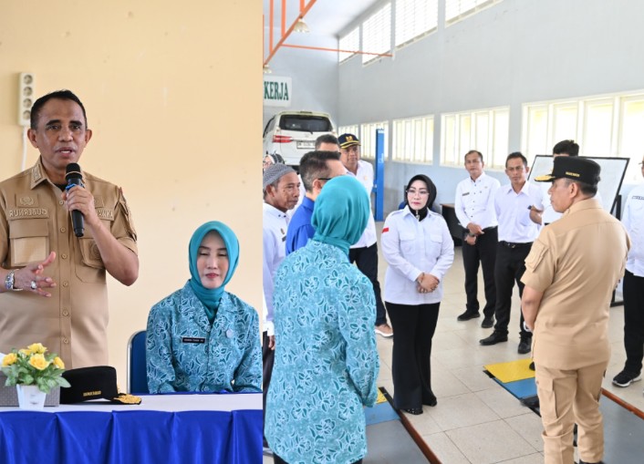 Gubernur Sulteng dan Ketua TP PKK Tinjau SMKN 1 Bungku Barat