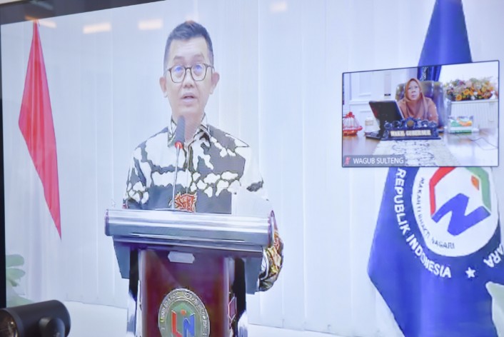 Pembukaan LAN Angkatan LXII Tahun 2025 Dihadiri Wagub Sulteng Secara Virtual