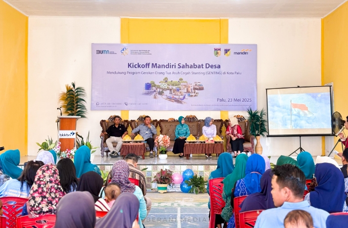 Hadiri Peluncuran Program Mandiri Sahabat Desa, Ketua TP-PKK Sulteng Dorong Sinergi Tekan Stunting