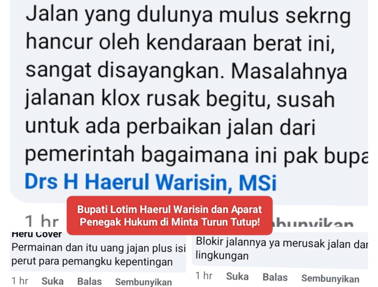 Deni Mahasiswa di Lombok Timur Desak Bupati dan APH Tutup Galian C di Pantai Labuan Haji