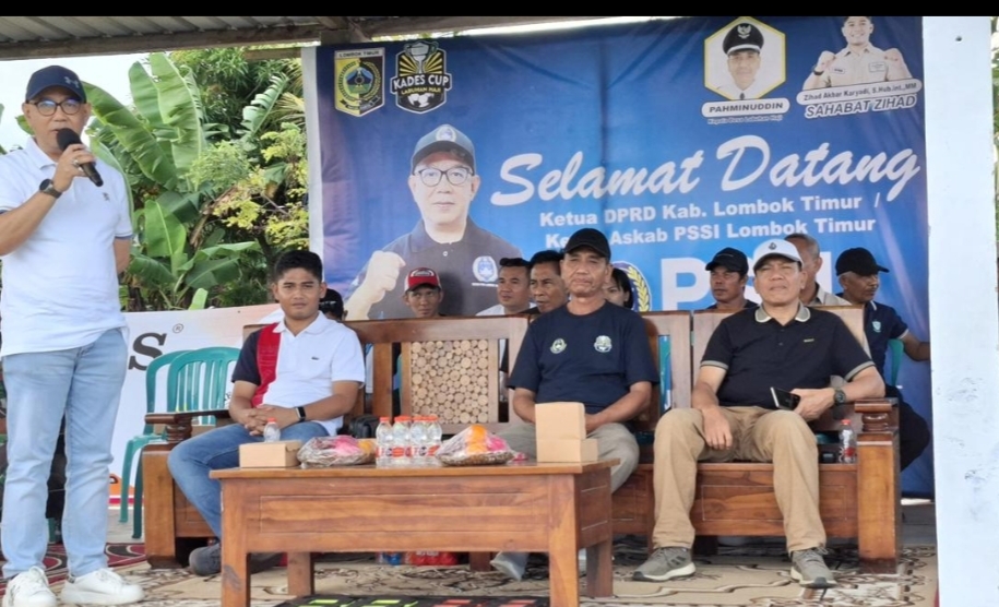 Ketua Askab PSSI Lotim Buka Turnamen Sepakbola Kades Cup Labuan Haji, 32 Klub Berpartisipasi
