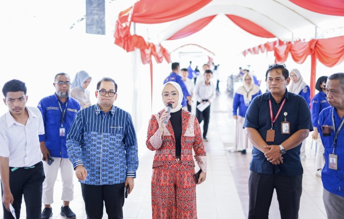 Tinjau Pelaksanaan Ujian Seleksi Tahap II PPPK di Untad, Sekprov Sulteng Beri Arahan