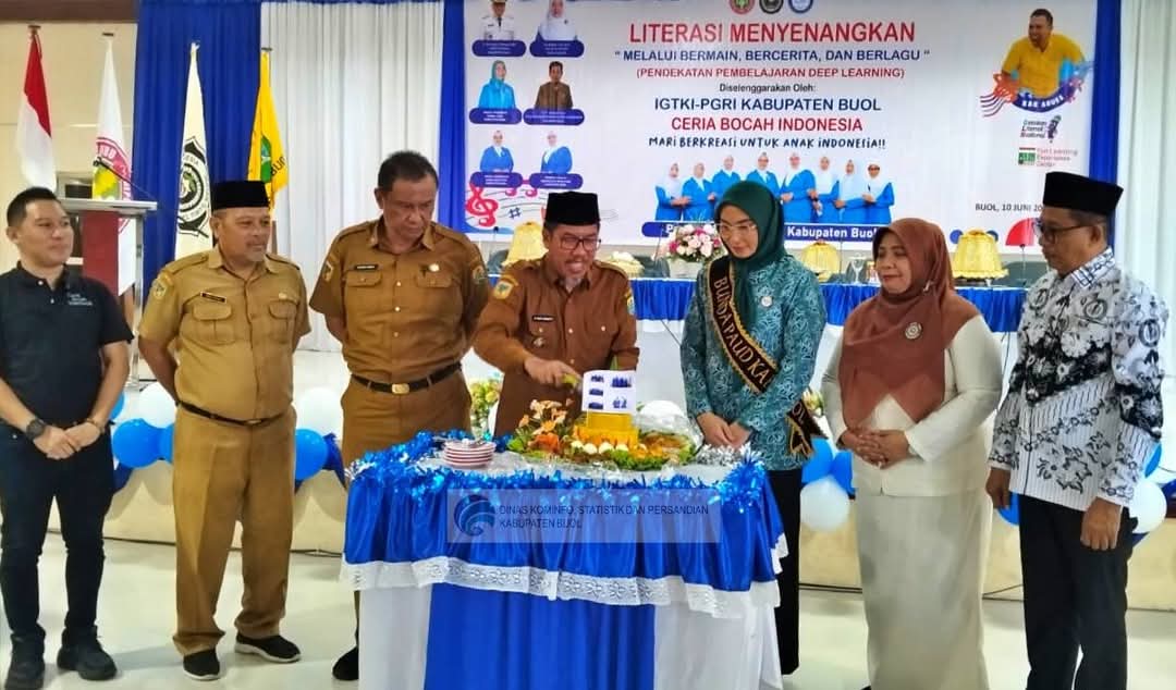 Workshop Peningkatan Mutu Guru TK dan Peringatan HUT ke 75 IGTKI-PGRI Dibuka Wabup Buol