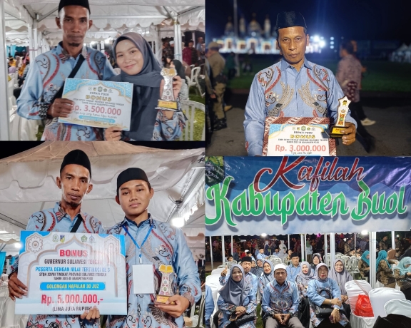 Kafilah Buol Raih Prestasi Membanggakan di STQH ke 28 Tingkat Provinsi Sulteng