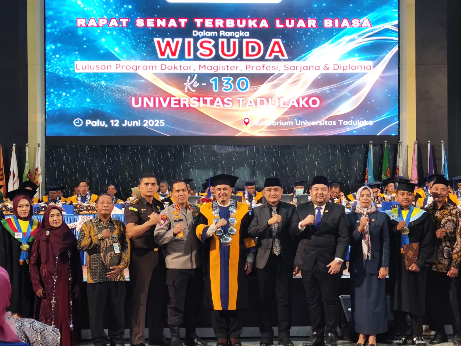 Wisuda Mahasiswa Untad, Pemprov Sulteng Komitmen Dukung Pendidikan