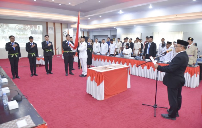 Duta Pancasila Paskibraka Sulteng 2025 Resmi Dilantik