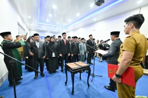 Gubernur Sulteng Beri Pesan ini Saat Lantik Sejumlah Pejabat Dilingkup Pemprov