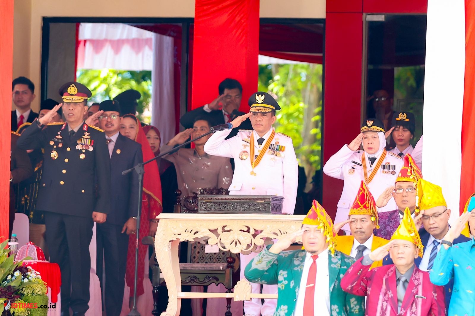 Upacara HUT ke-80 RI di Sulteng Berlangsung Khidmat