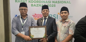 Mampu Mendorong Partisipasi ASN dan Masyarakat Untuk Berzakat, Bupati Lombok Timur Haerul Warisin Terima Penghargaan Dari Baznas RI