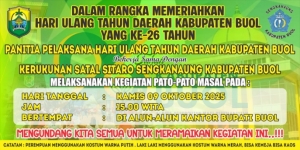 Warga Buol Bersiap Meriahkan HUT Daerah ke-26 dengan Kegiatan Pato-Pato Masal