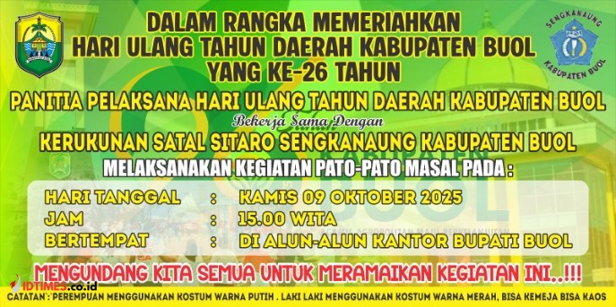 Warga Buol Bersiap Meriahkan HUT Daerah ke-26 dengan Kegiatan Pato-Pato Masal