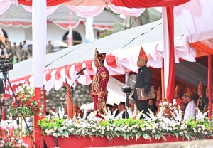 Pimpin Upacara HUT ke 12 Morut, Gubernur Sulteng: Saya Bahagia Kabupaten ini Terus Tumbuh