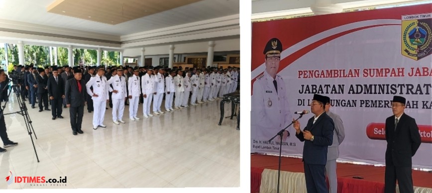 170 ASN Dimutasi, Bupati Lotim Haerul Warisin Tegaskan Tak Ada Toleransi bagi Pegawai Malas dan Merasa Orang Dekat!