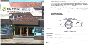 Surat Sakti Berdalih Sumbangan Pembangunan Mushalla di SMA N 1 Selong, Wali Murid Mulai Pertanyakan Kejelasan