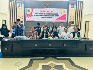 Ratusan Anggota INTEL Daerah (FKDM) Lombok Timur Ikuti Pembekalan di Aula Rupatama Kantor Bupati