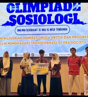 Hebat! Tim MAN 1 Lotim Raih Juara 2 Olimpiade Sosiologi Bali Nusra di Unram