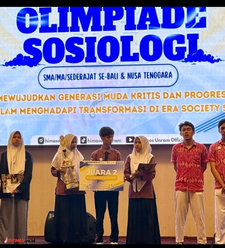 Hebat! Tim MAN 1 Lotim Raih Juara 2 Olimpiade Sosiologi Bali Nusra di Unram