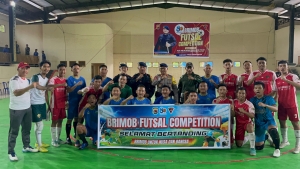 Meriahkan HUT Brimob ke-80 di Selong, Turnamen Brimob Futsal Competition di Buka