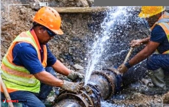 Perbaikan Pipa PVC 4, Distribusi Air PDAM Lombok Timur Terganggu di Tiga Wilayah