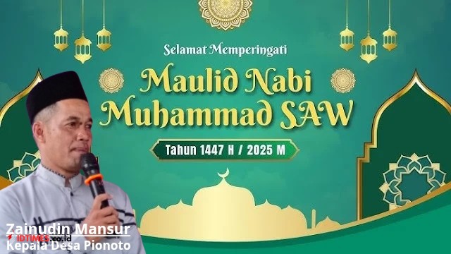 Kepala Desa Pionoto Sampaikan Pesan di Momen Maulid Nabi Muhammad SAW 1447 H