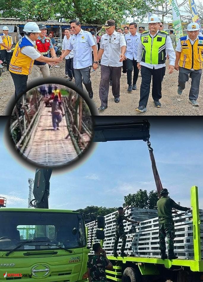 Bahan Jembatan Bailey untuk Warga Perigi Tiba, Bupati Lombok Timur Pastikan Pembangunan Dipercepat