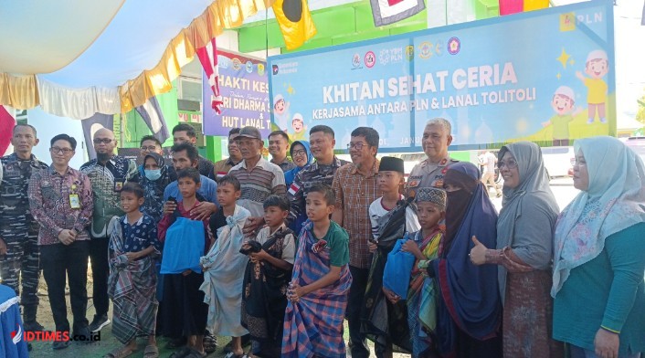PLN-TNI AL Gelar Khitan Sehat Ceria di PKM Biau, Wujud Sinergi Sosial untuk Masyarakat