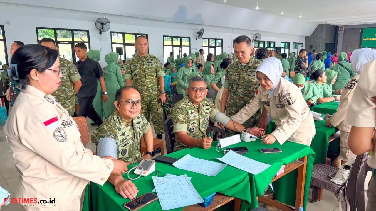 Kodam XXIII/Palaka Wira Gelar Donor Darah Target 750 Kantong di Palu